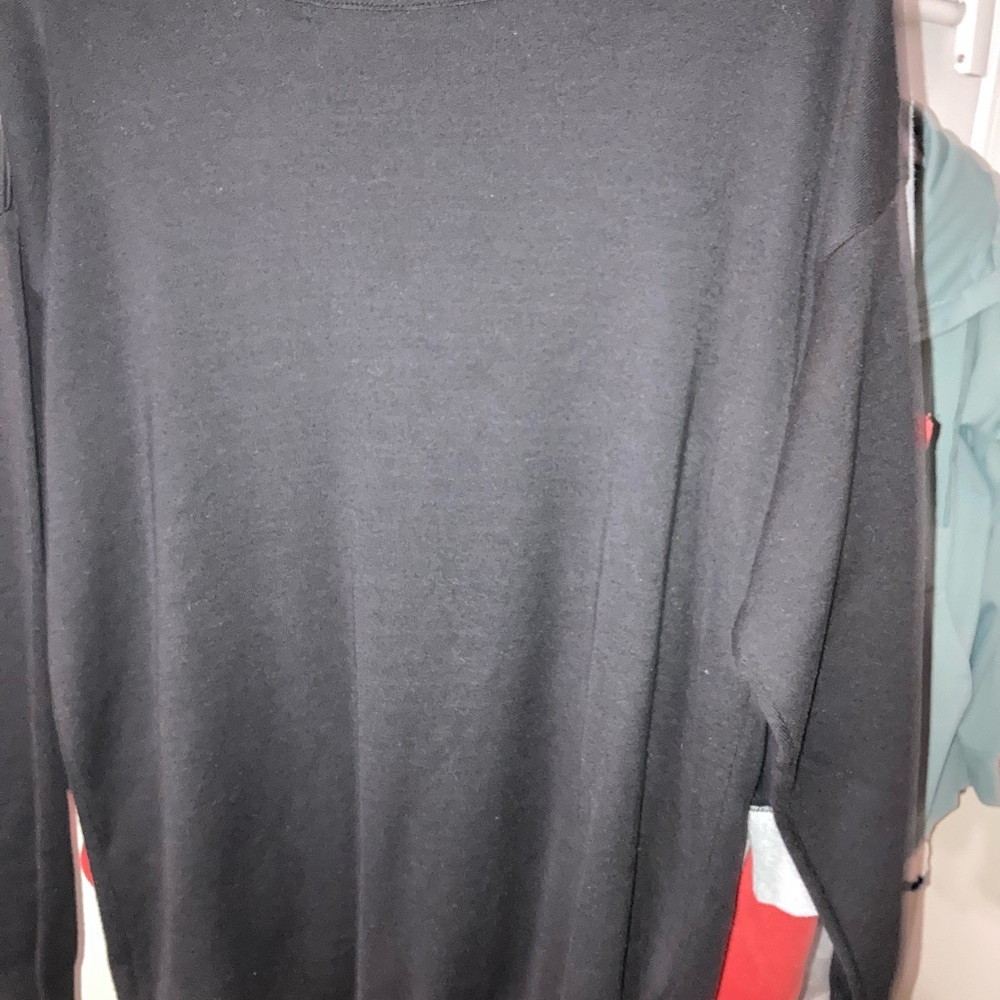 Joan Vass Black and Gray sweater